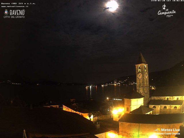 time-lapse frame, Baveno webcam