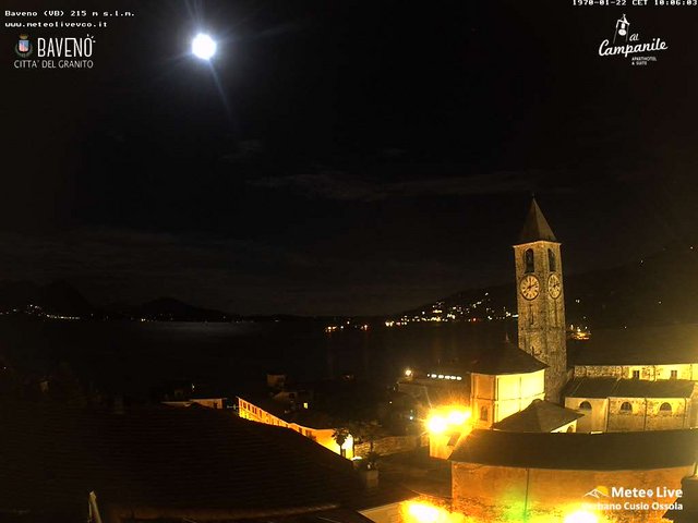time-lapse frame, Baveno webcam