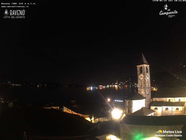 time-lapse frame, Baveno webcam