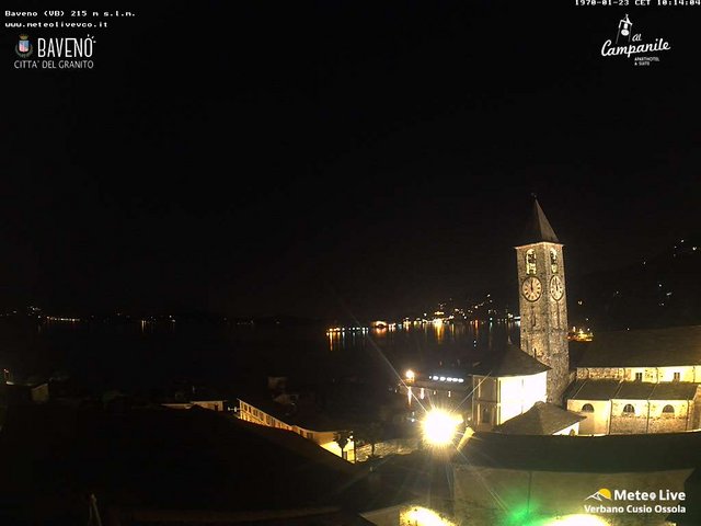 time-lapse frame, Baveno webcam