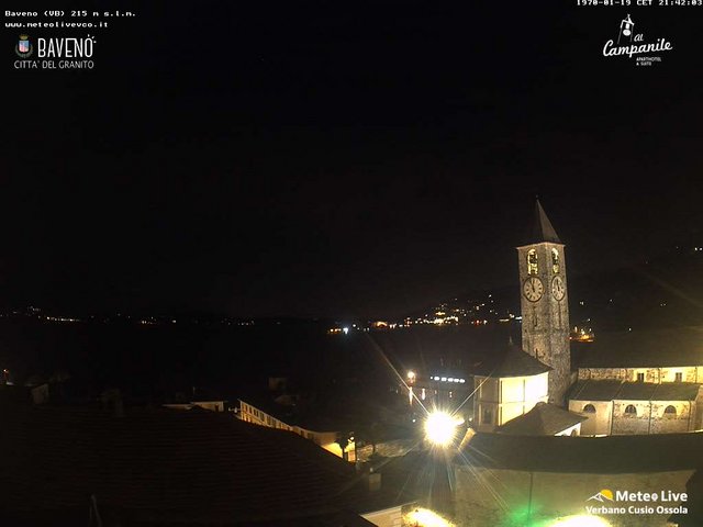 time-lapse frame, Baveno webcam