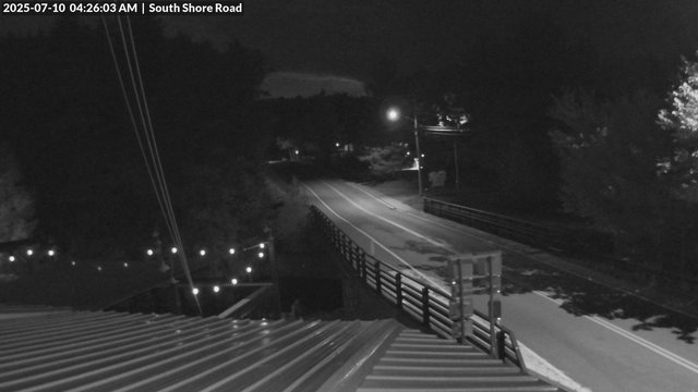 time-lapse frame, South Shore Rd, Inlet, NY webcam