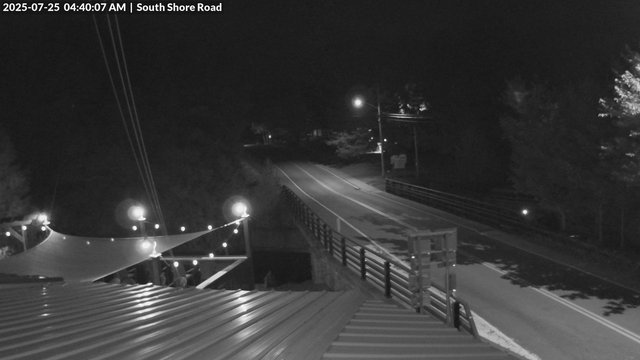 time-lapse frame, South Shore Rd, Inlet, NY webcam