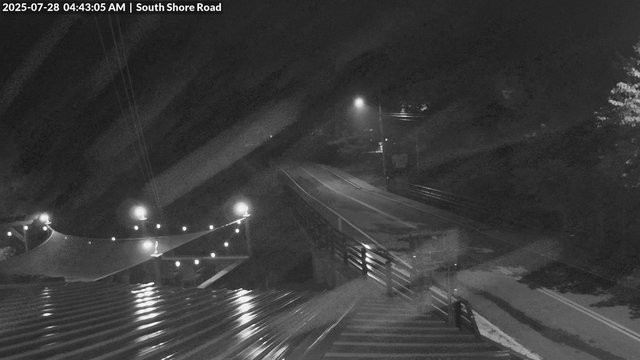 time-lapse frame, South Shore Rd, Inlet, NY webcam