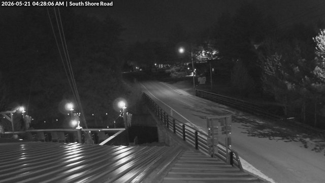time-lapse frame, South Shore Rd, Inlet, NY webcam