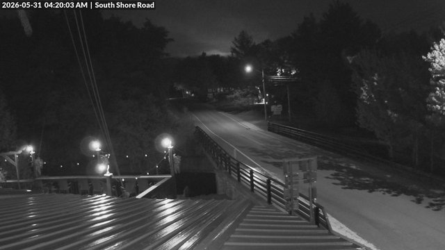 time-lapse frame, South Shore Rd, Inlet, NY webcam