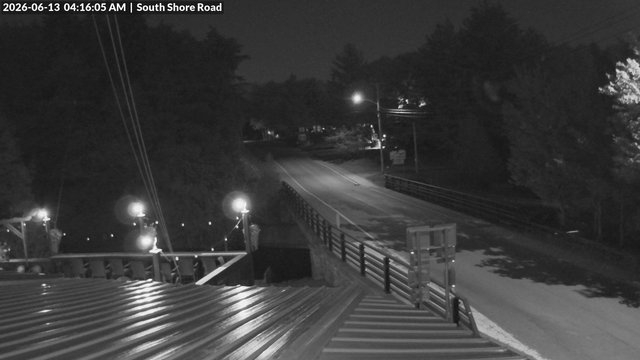 time-lapse frame, South Shore Rd, Inlet, NY webcam