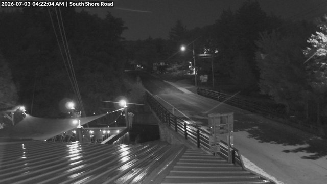 time-lapse frame, South Shore Rd, Inlet, NY webcam