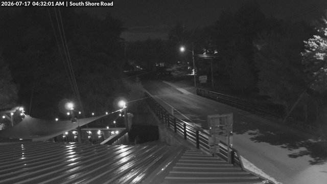 time-lapse frame, South Shore Rd, Inlet, NY webcam
