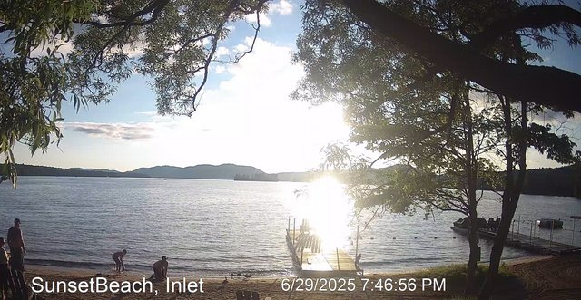time-lapse frame, Sunset Beach webcam