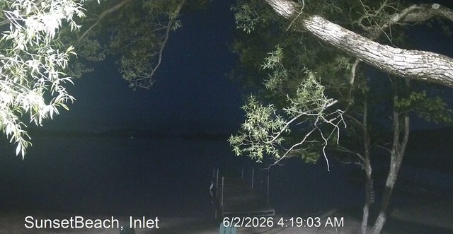 time-lapse frame, Sunset Beach webcam
