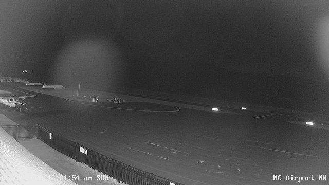 time-lapse frame, Mifflin County Airport (west) webcam