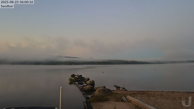 time-lapse frame, 4th Lake Sandbar webcam