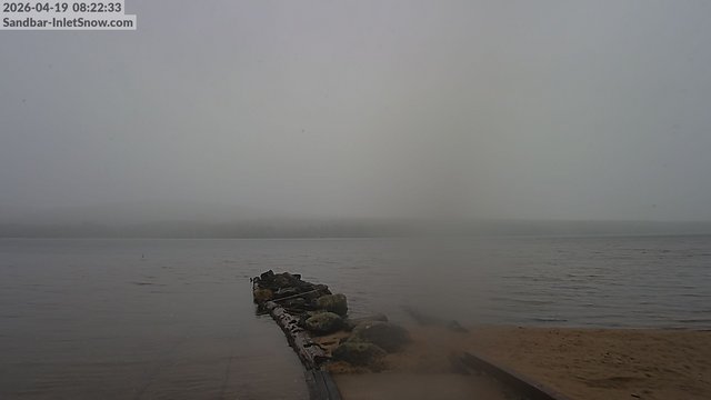 time-lapse frame, 4th Lake Sandbar webcam