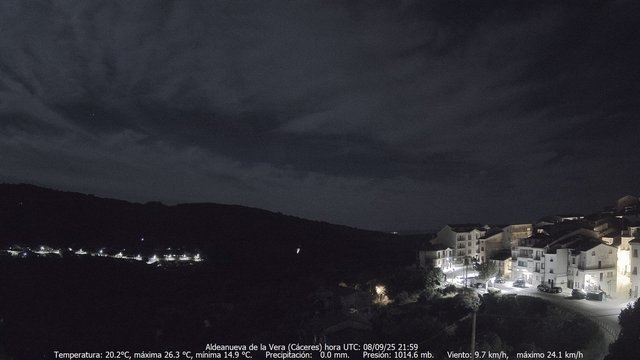 time-lapse frame, MeteoGredos webcam