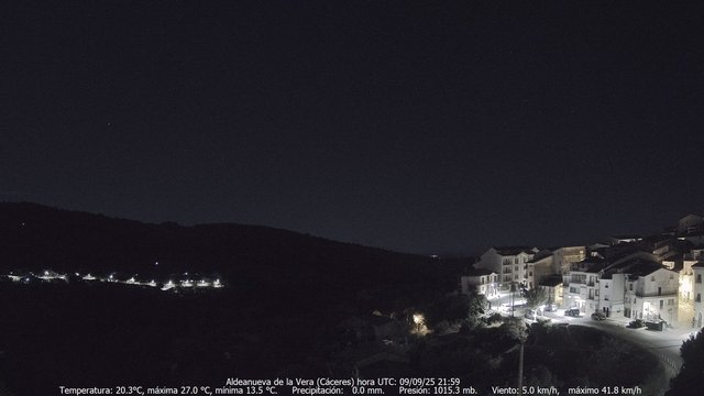 time-lapse frame, MeteoGredos webcam