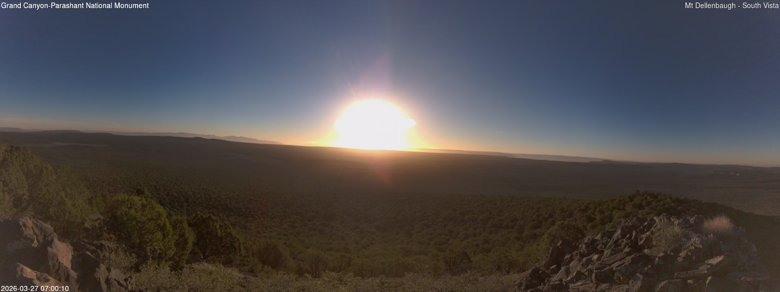time-lapse frame, Mt Dellenbaugh - Southeast Vista webcam