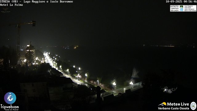 time-lapse frame, Stresa webcam