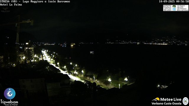 time-lapse frame, Stresa webcam