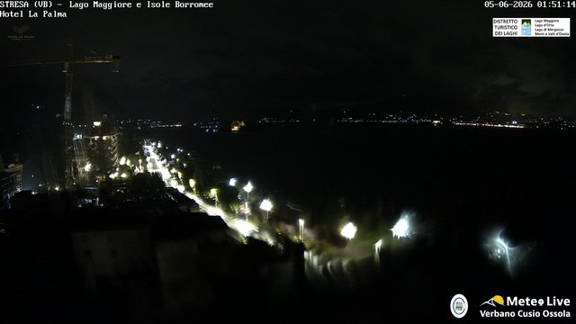time-lapse frame, Stresa webcam