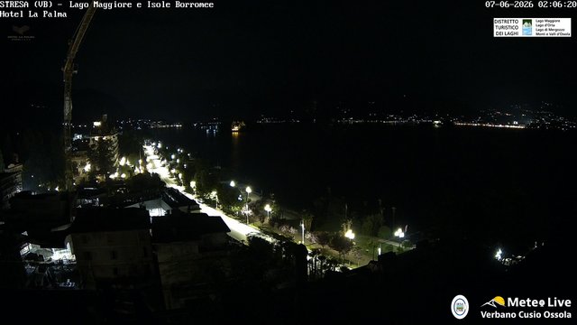 time-lapse frame, Stresa webcam