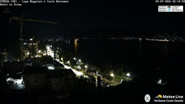 time-lapse frame, Stresa webcam