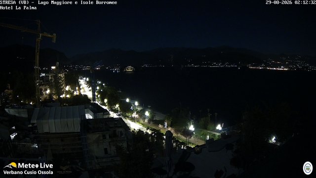 time-lapse frame, Stresa webcam
