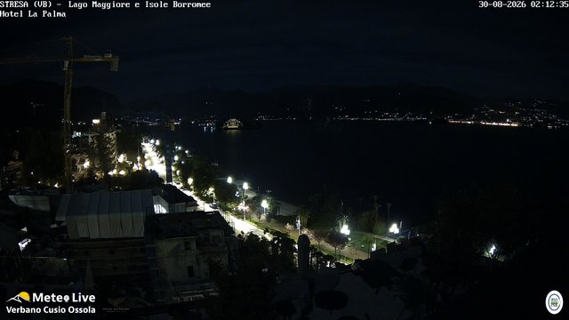 time-lapse frame, Stresa webcam