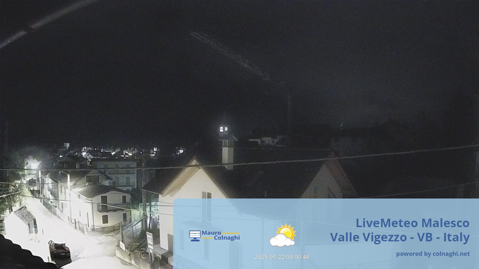 time-lapse frame, Malesco webcam