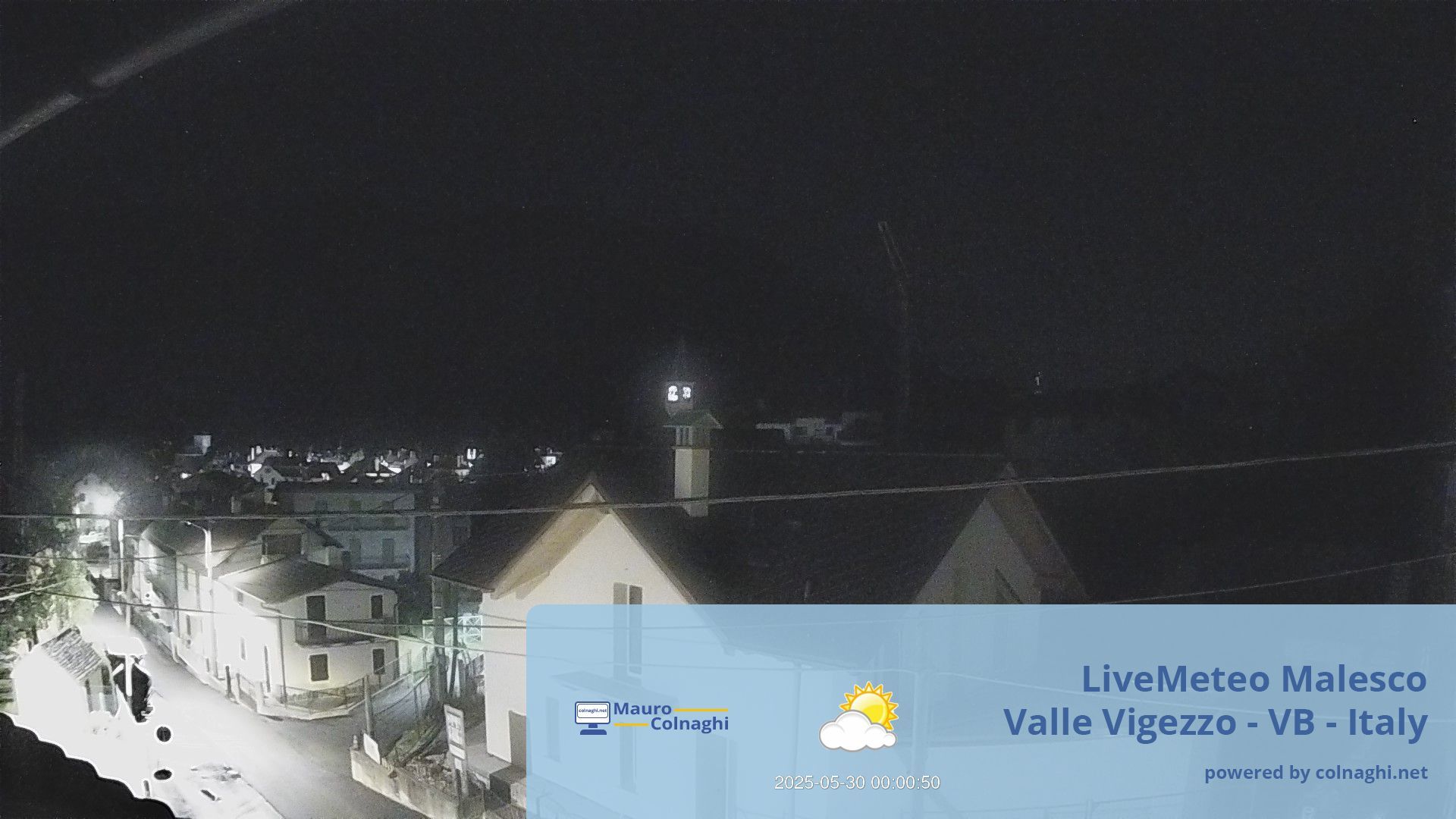 time-lapse frame, Malesco webcam