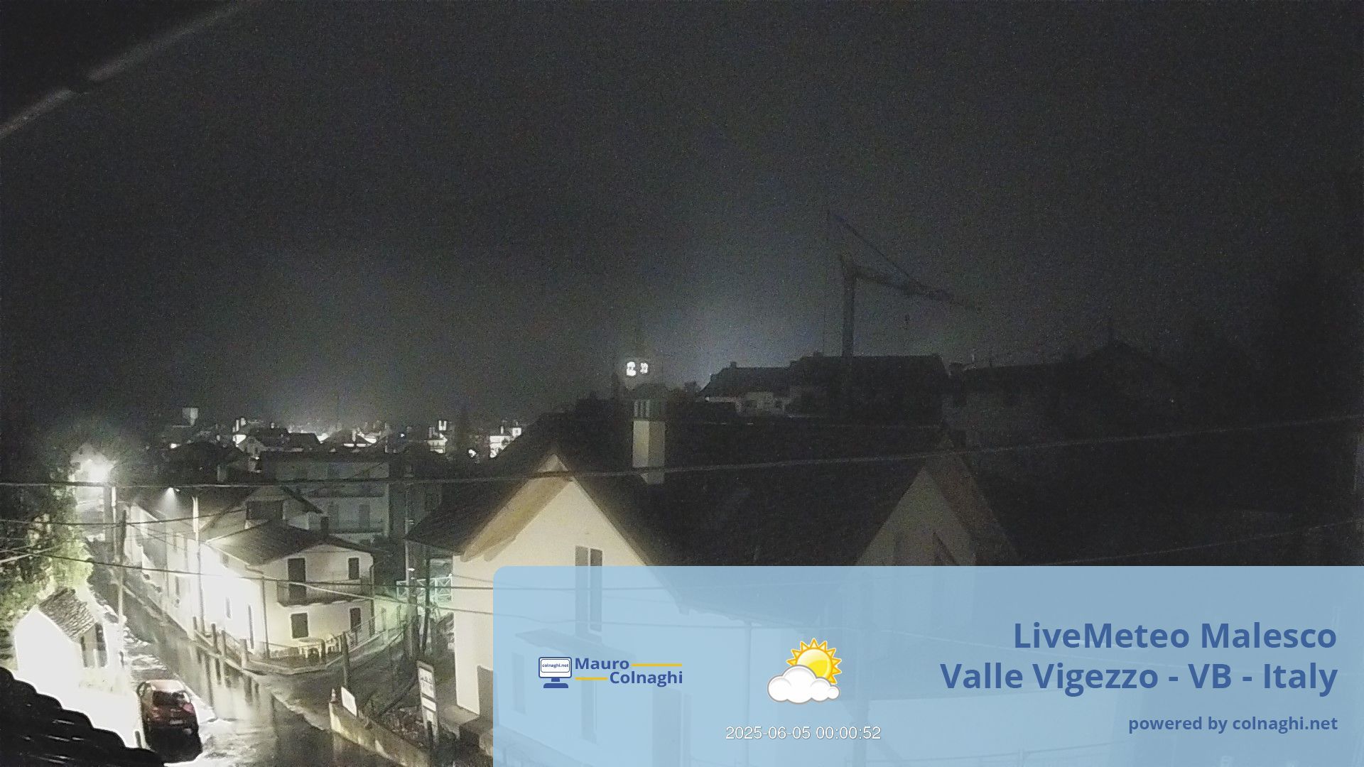 time-lapse frame, Malesco webcam