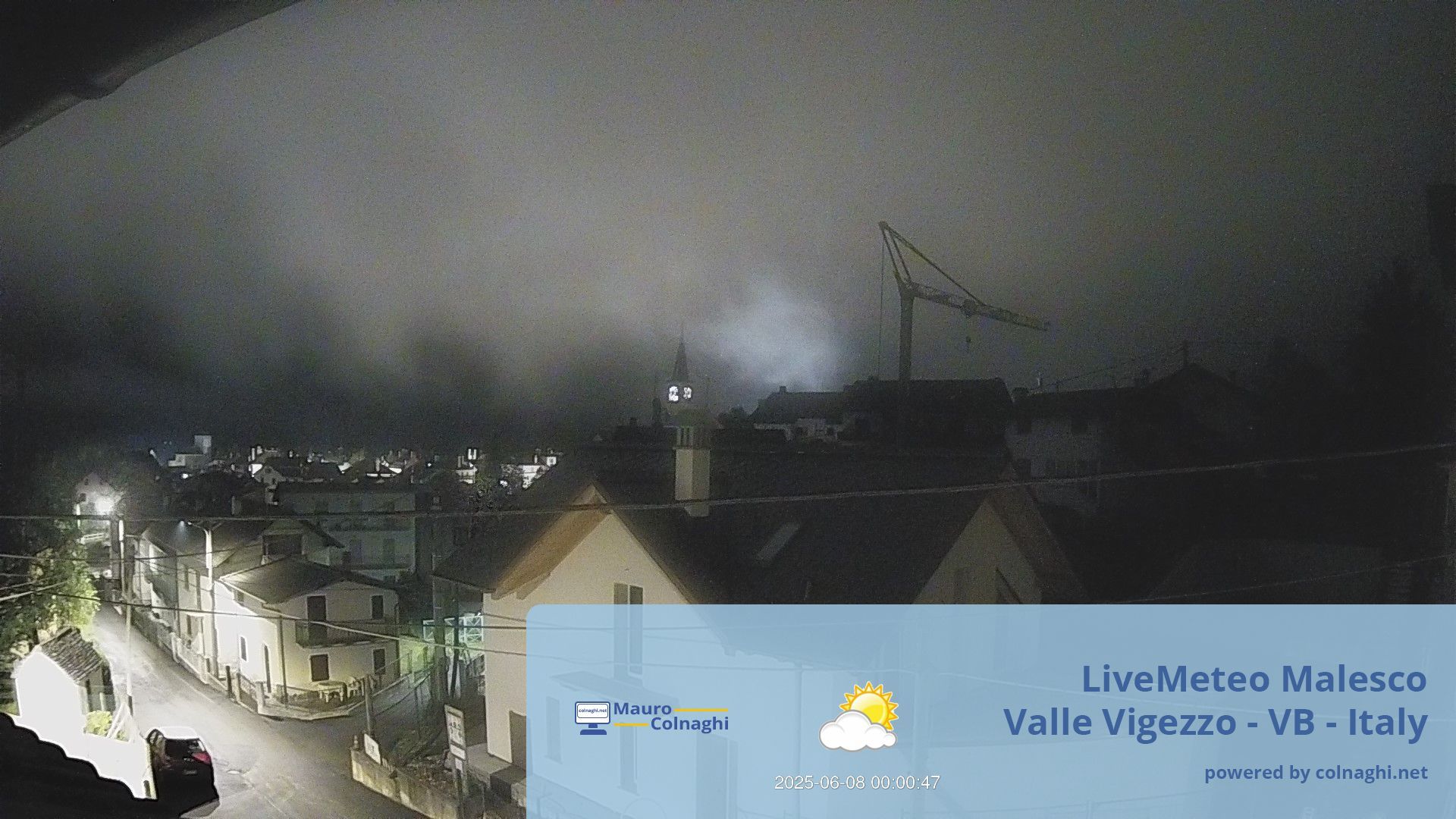 time-lapse frame, Malesco webcam