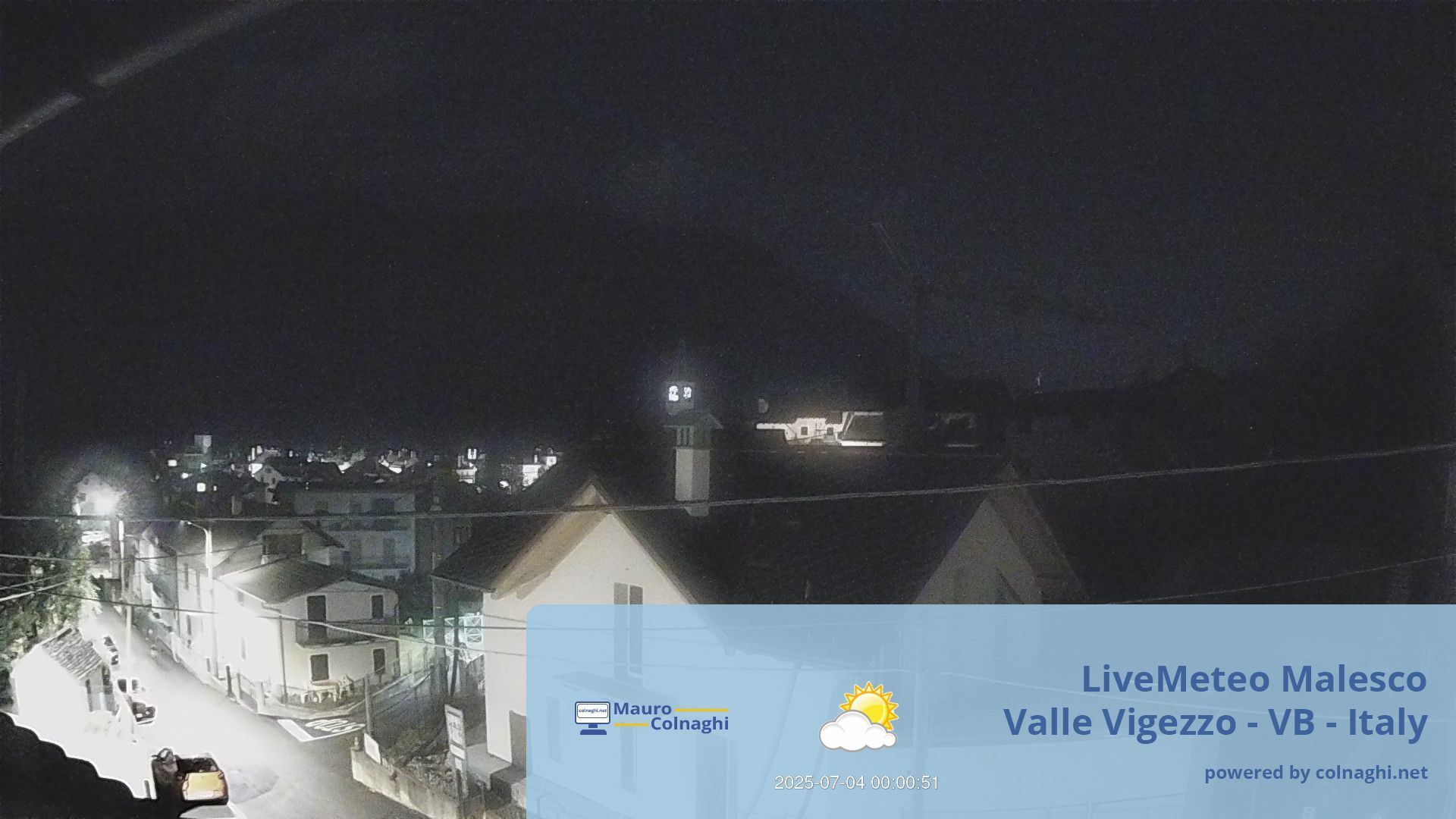 time-lapse frame, Malesco webcam
