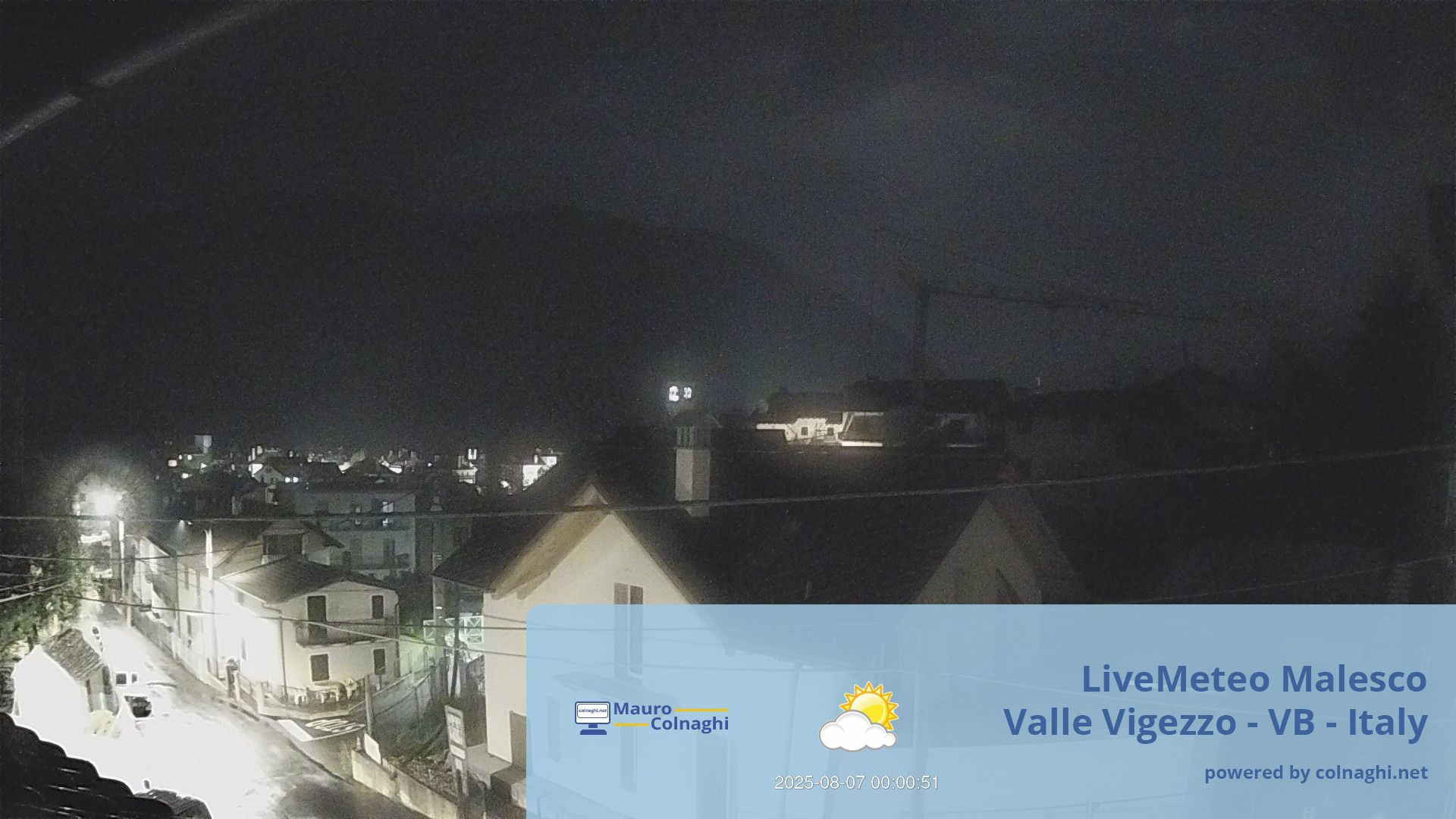 time-lapse frame, Malesco webcam