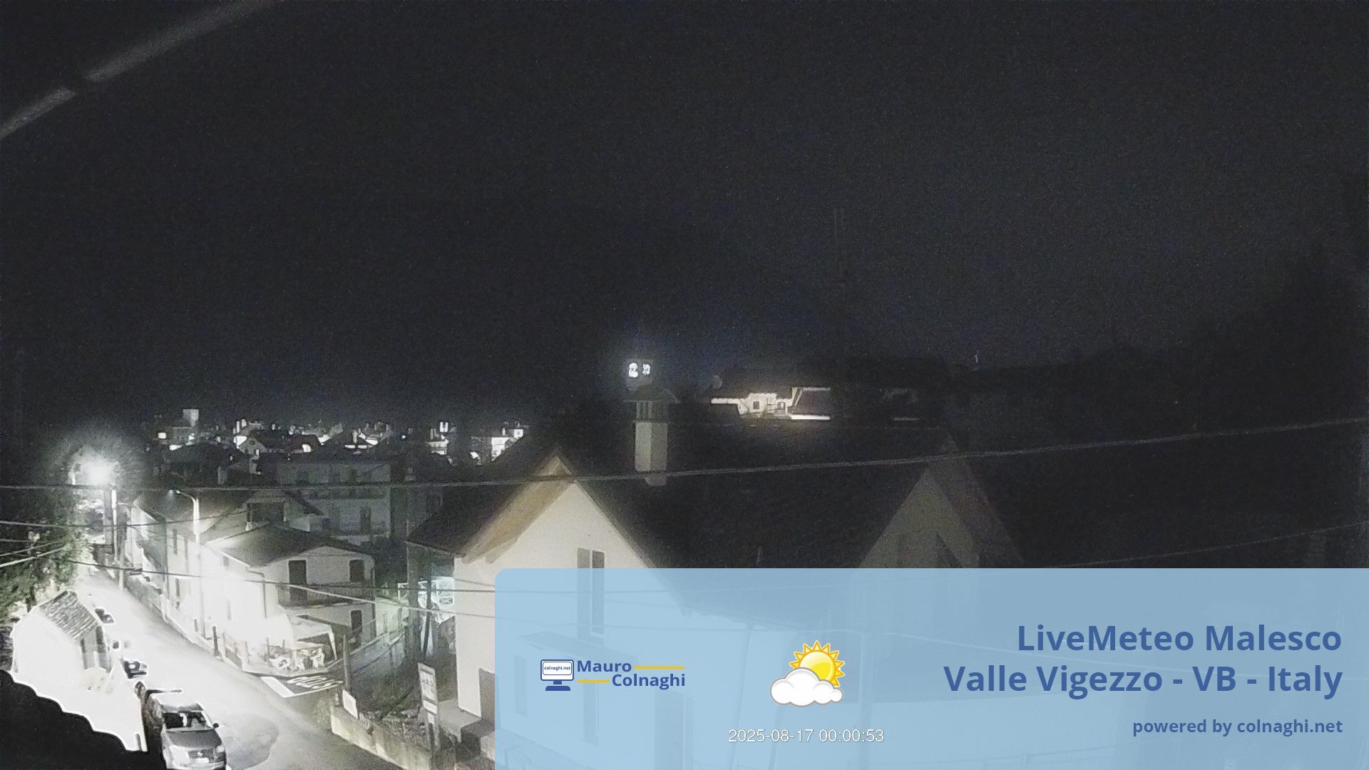 time-lapse frame, Malesco webcam