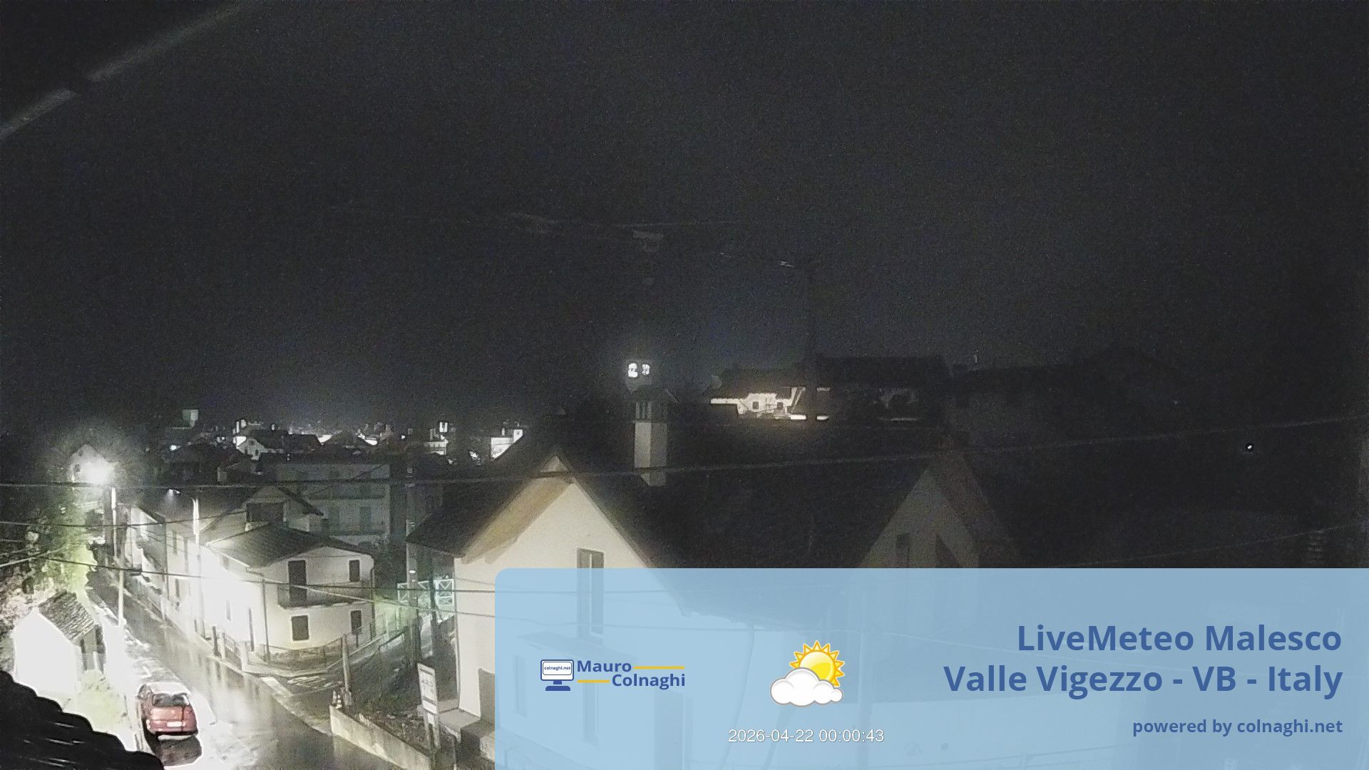 time-lapse frame, Malesco webcam