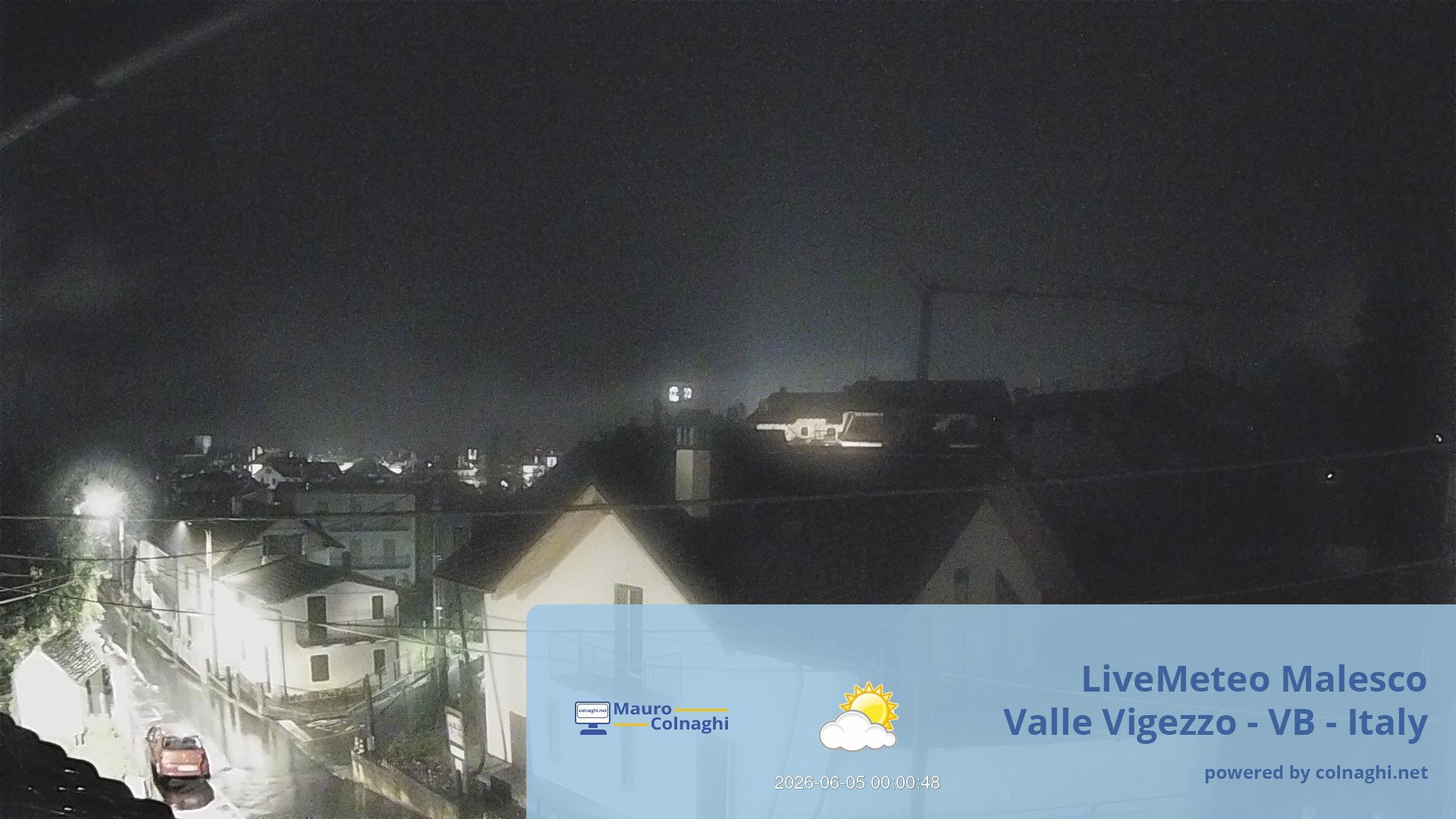 time-lapse frame, Malesco webcam