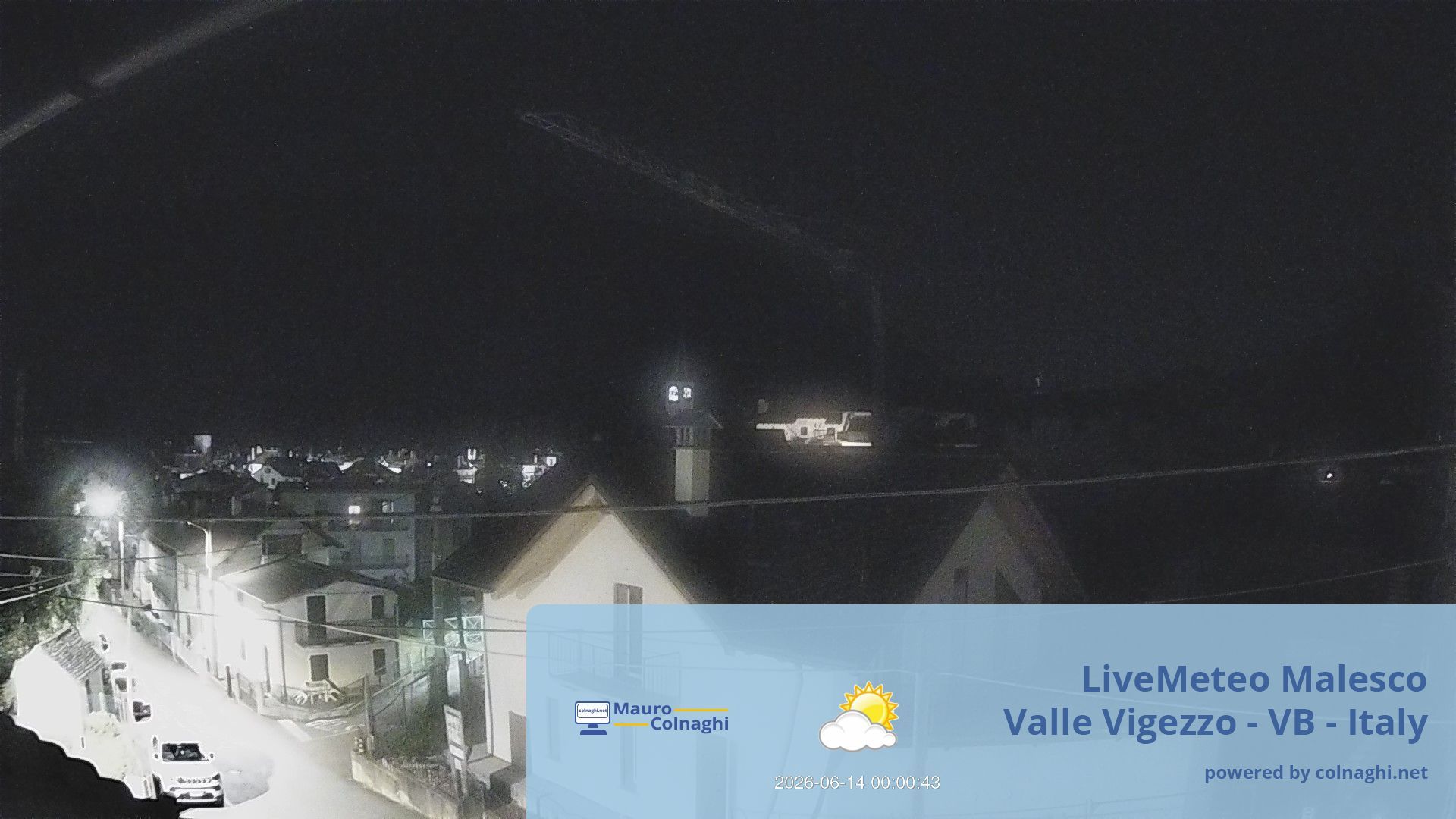 time-lapse frame, Malesco webcam