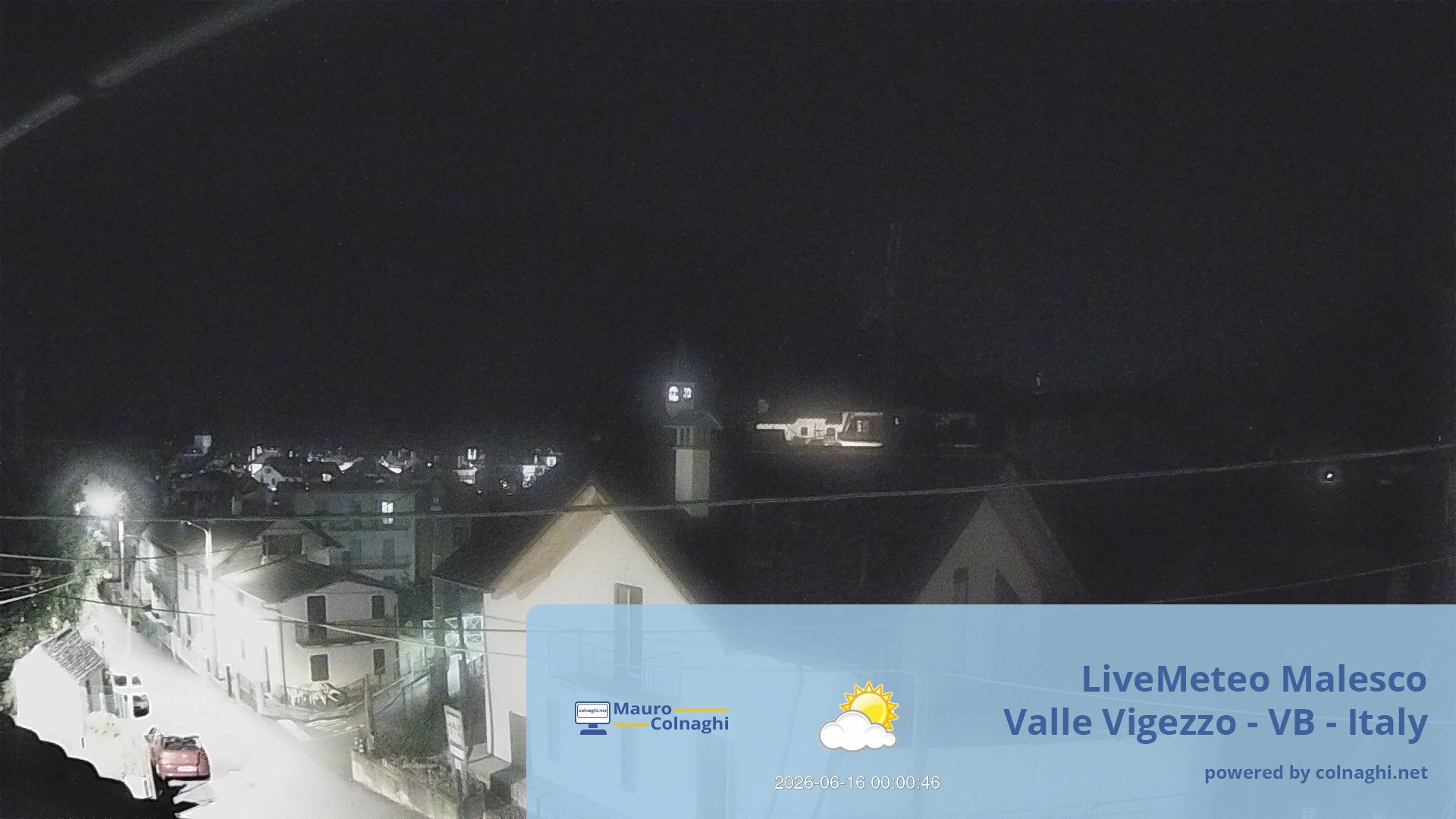 time-lapse frame, Malesco webcam