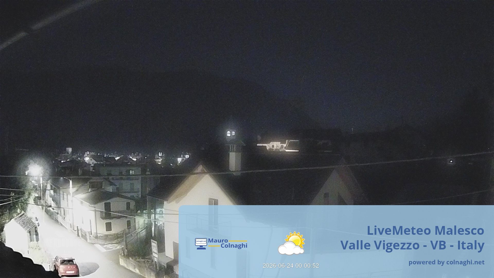 time-lapse frame, Malesco webcam