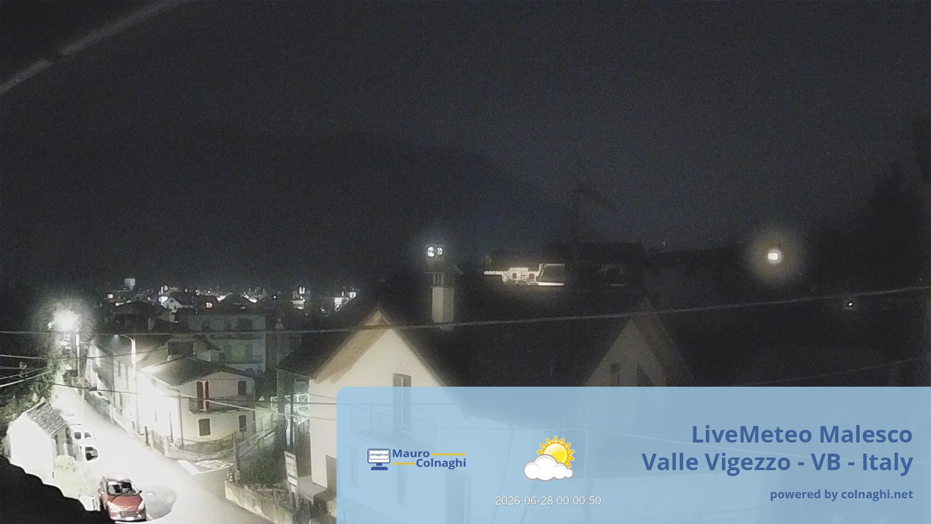 time-lapse frame, Malesco webcam