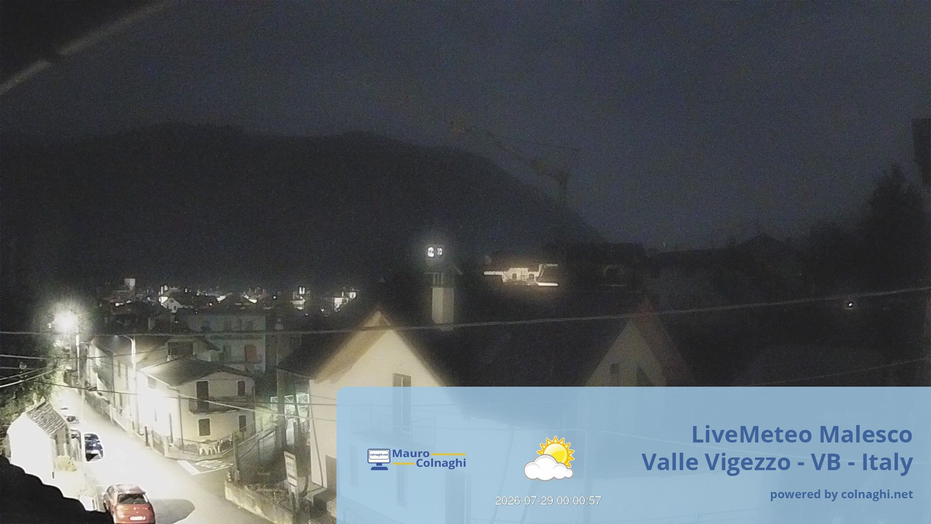 time-lapse frame, Malesco webcam