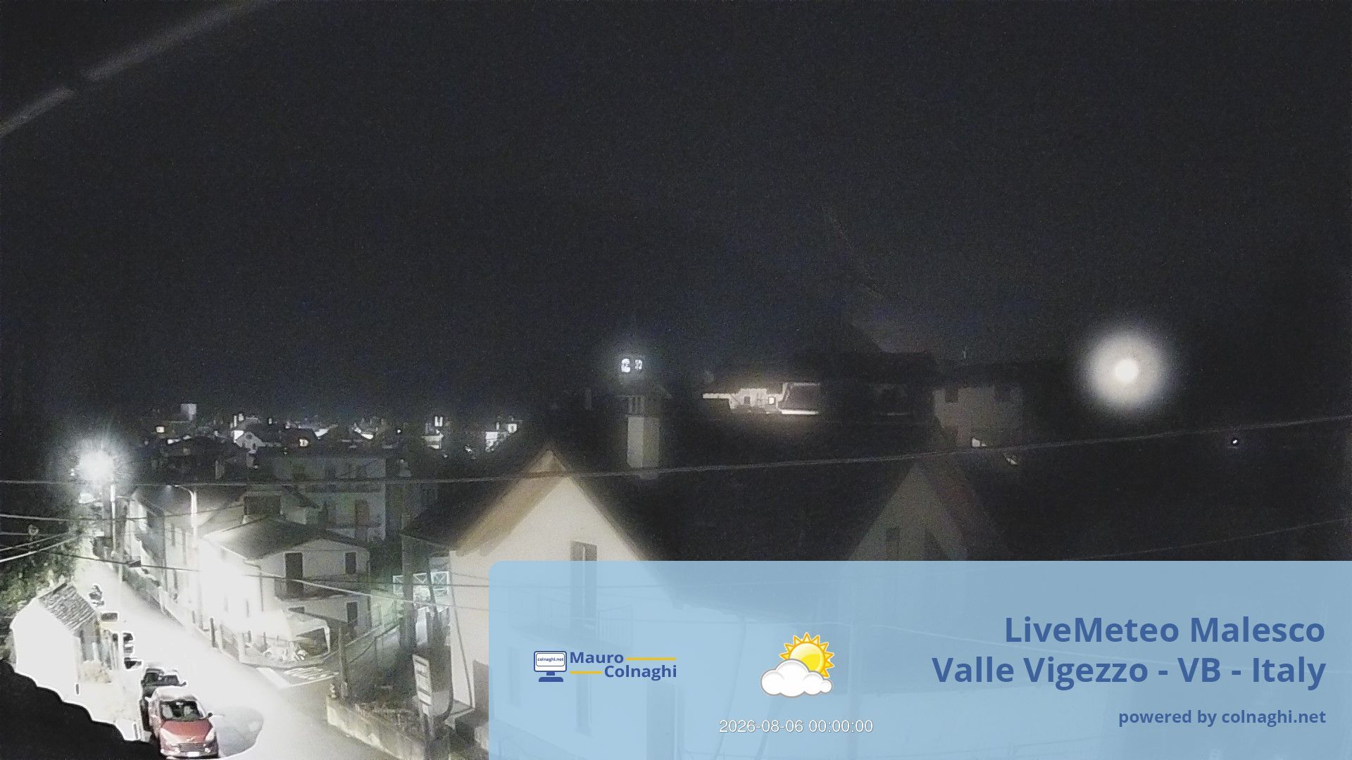 time-lapse frame, Malesco webcam