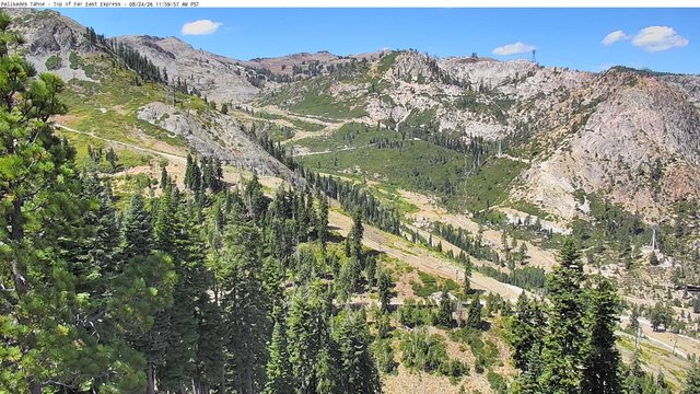 view from Palisades Tahoe Far East Top on 2026-08-24