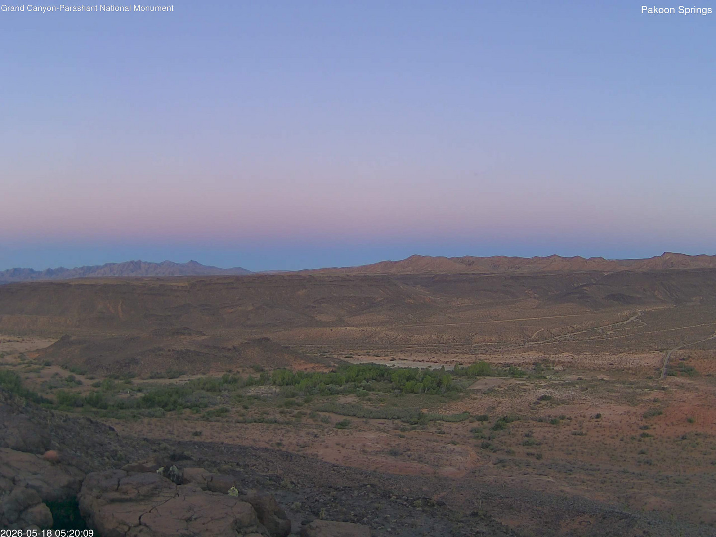 time-lapse frame, Pakoon Springs webcam