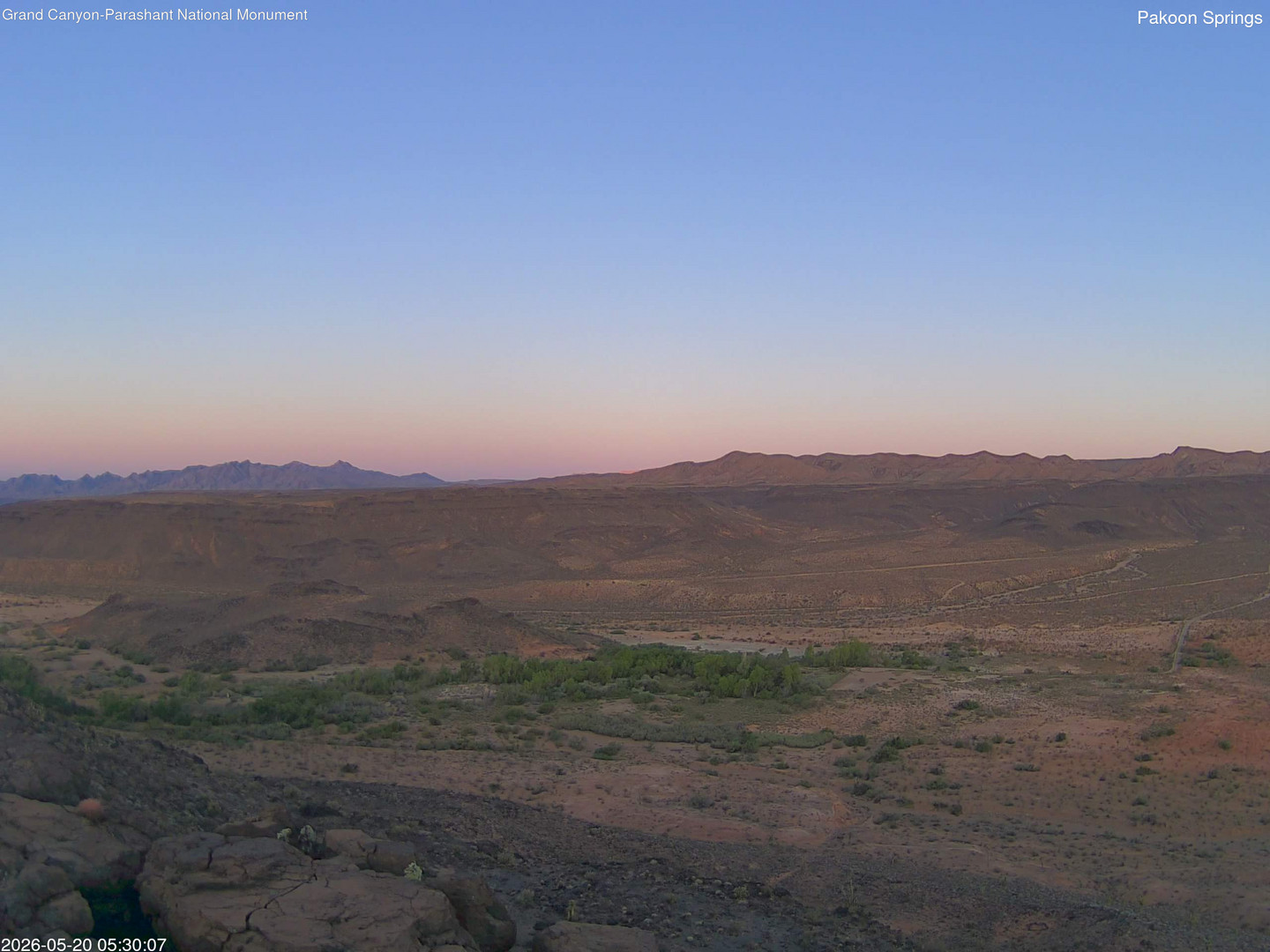 time-lapse frame, Pakoon Springs webcam