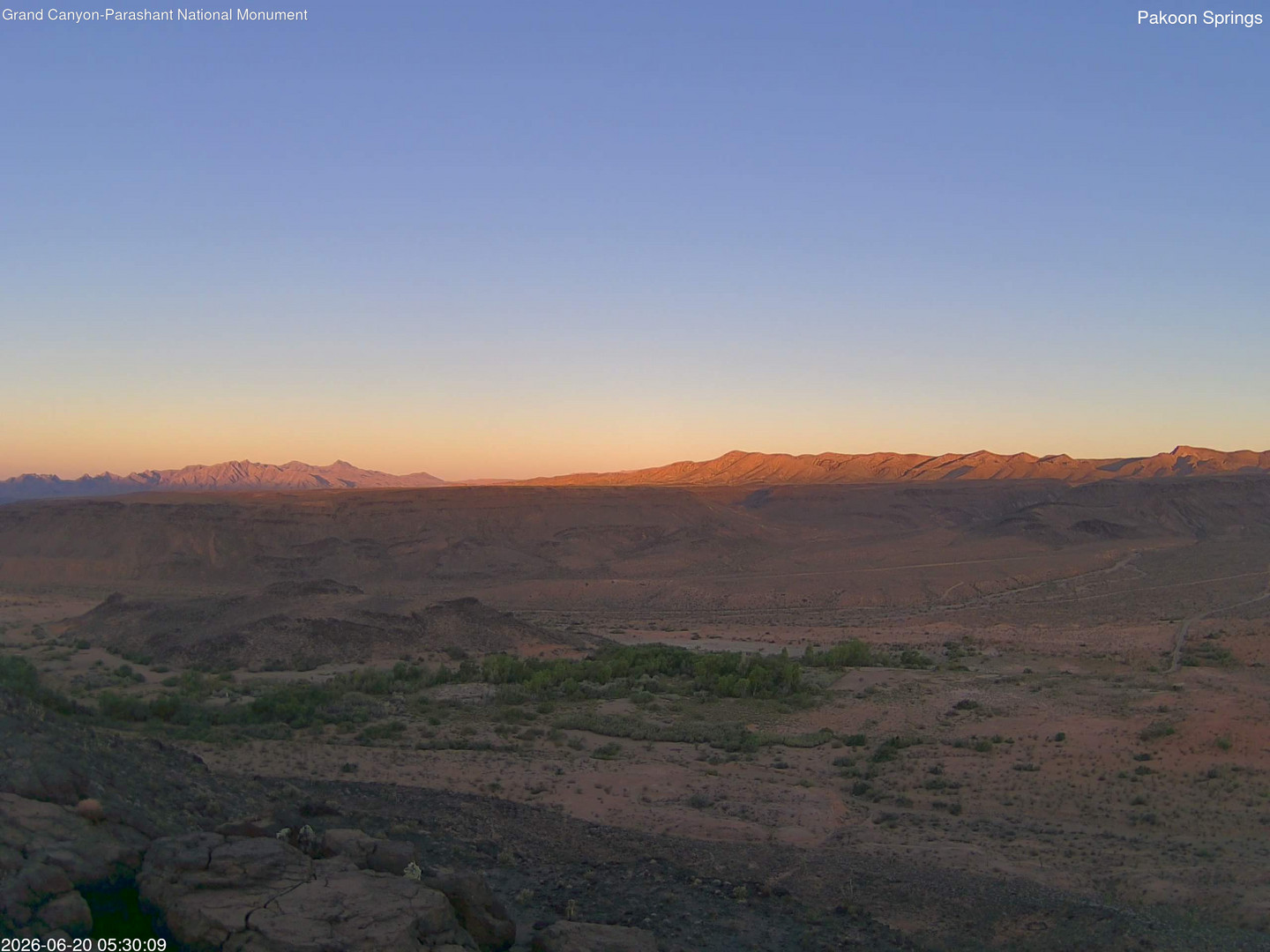 time-lapse frame, Pakoon Springs webcam