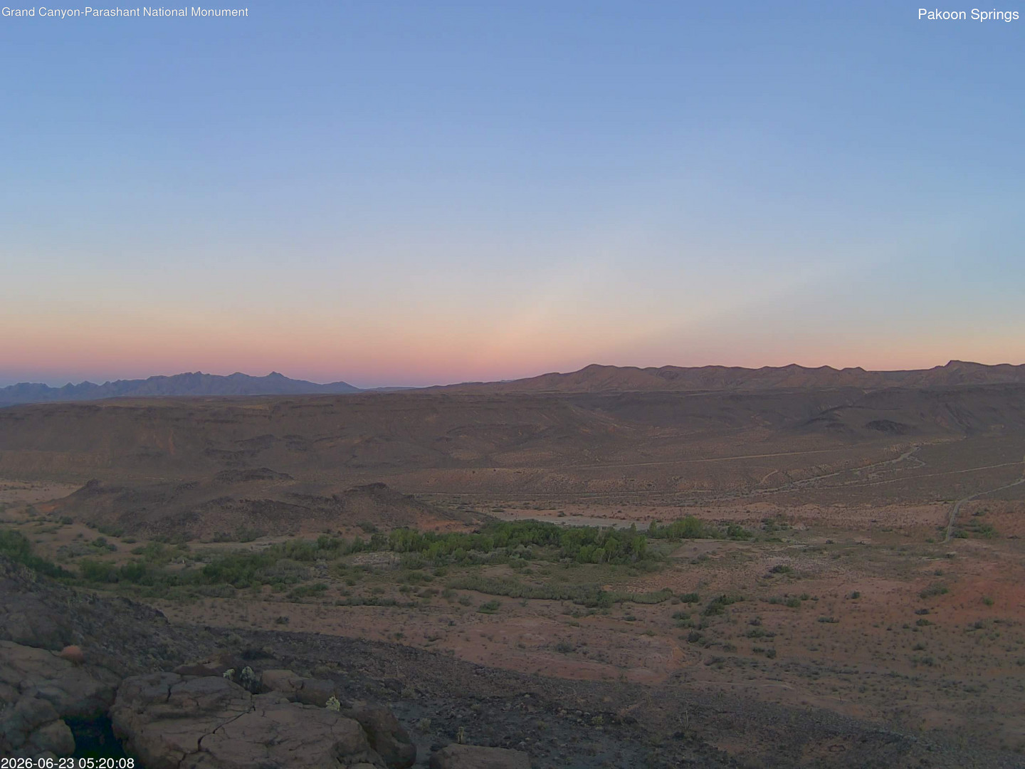 time-lapse frame, Pakoon Springs webcam