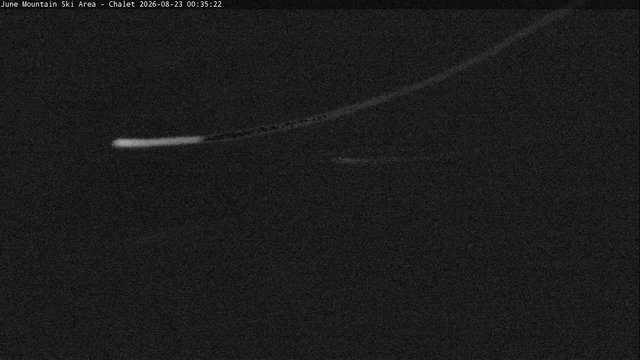 time-lapse frame, Mammoth June Chair Lift webcam