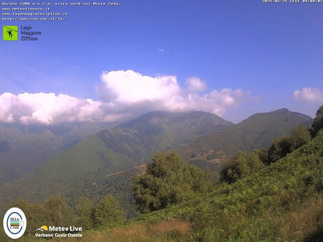 time-lapse frame, Lago Maggiore Zipline webcam